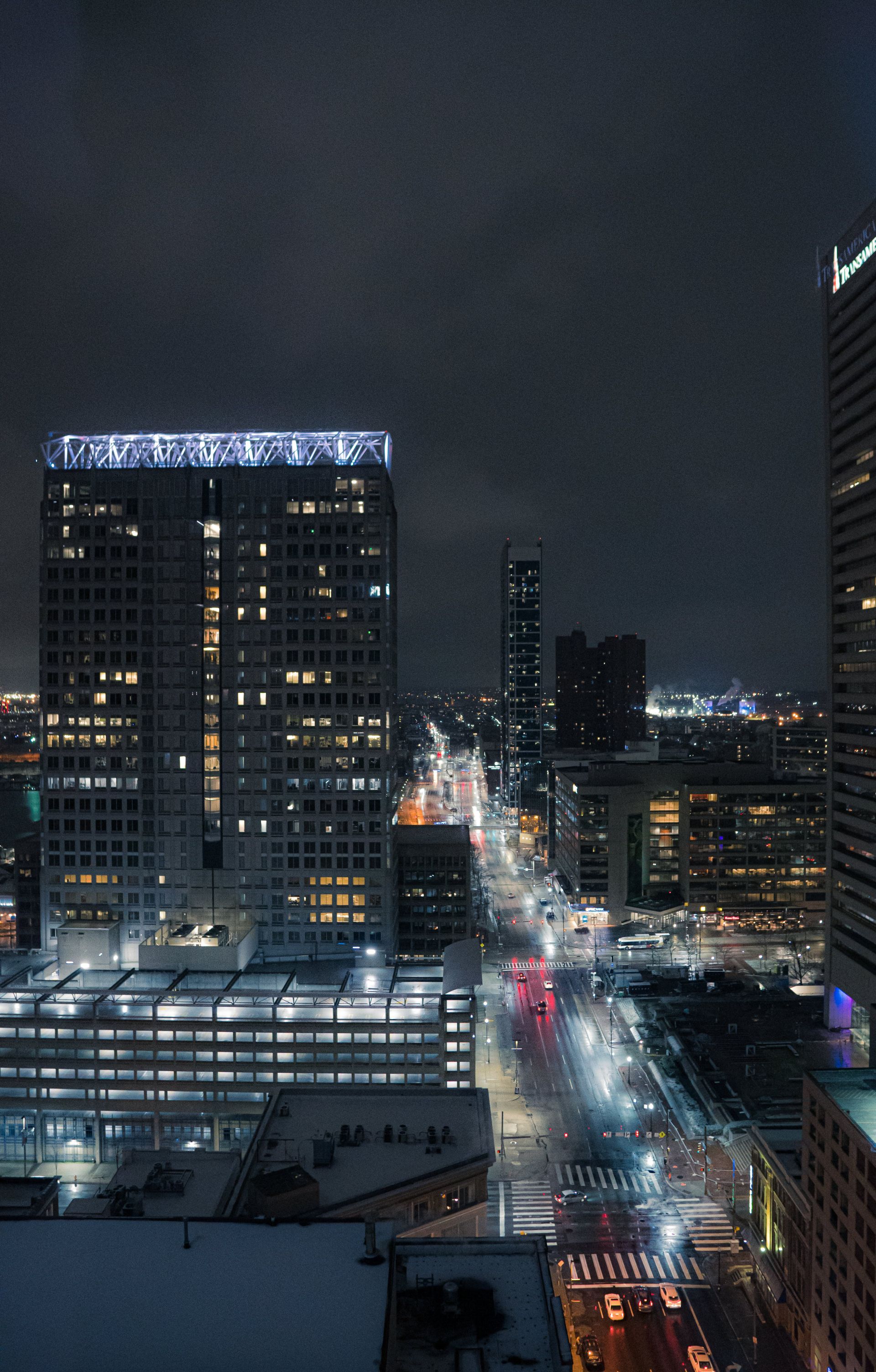 Birds Eye View of Maryland at Night